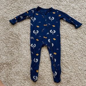 Kyte BABY Navy Blue Kids One Piece with Fun Patterns